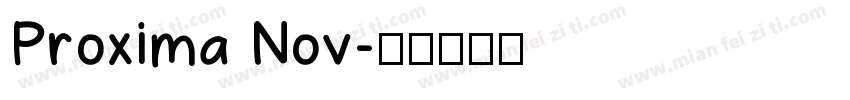 Proxima Nov字体转换
